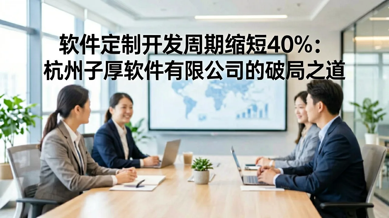 软件定制开发周期缩短40%:杭州子厚软件有限公司的破局之道