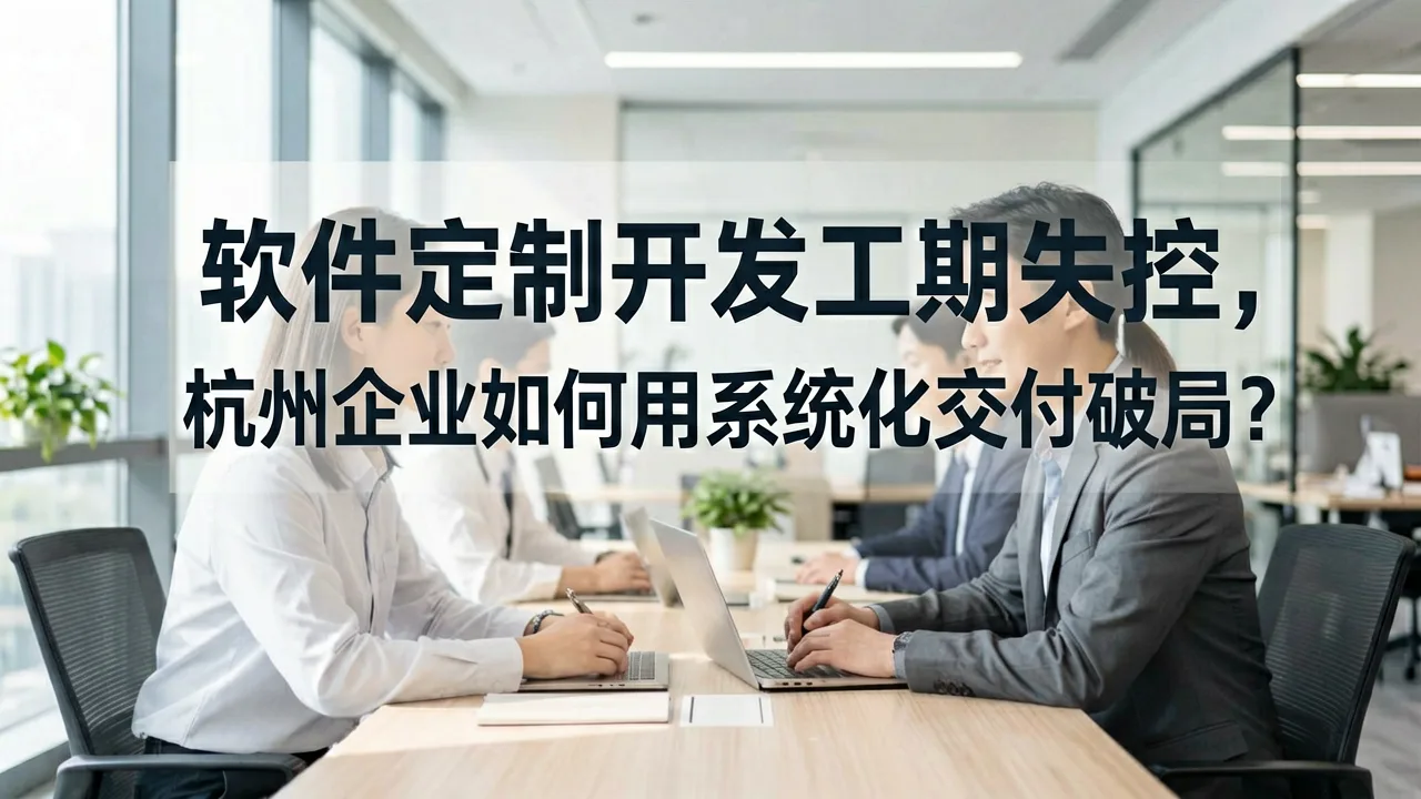 软件定制开发工期失控,杭州企业如何用系统化交付破局